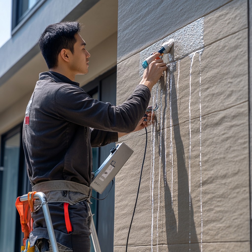 建筑墙壁漏水怎么办？广州免砸砖防水补漏方案给你满意答案